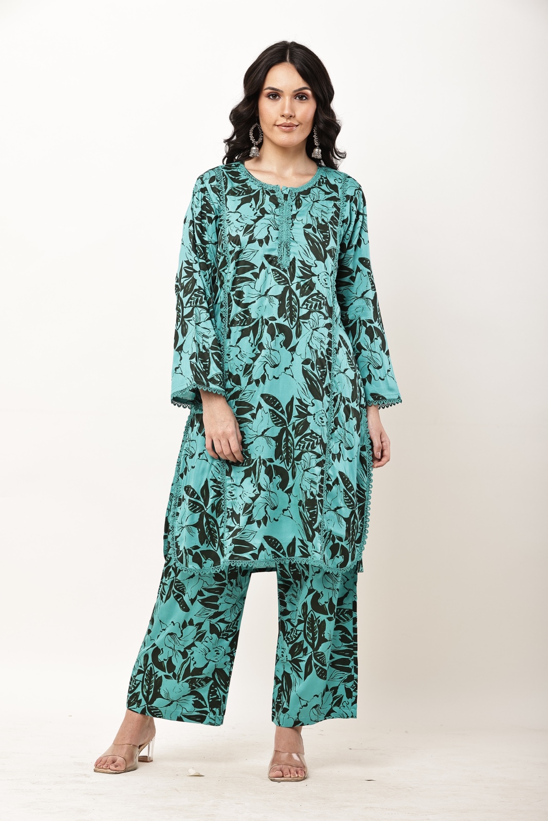Emerald Bloom Suit Set