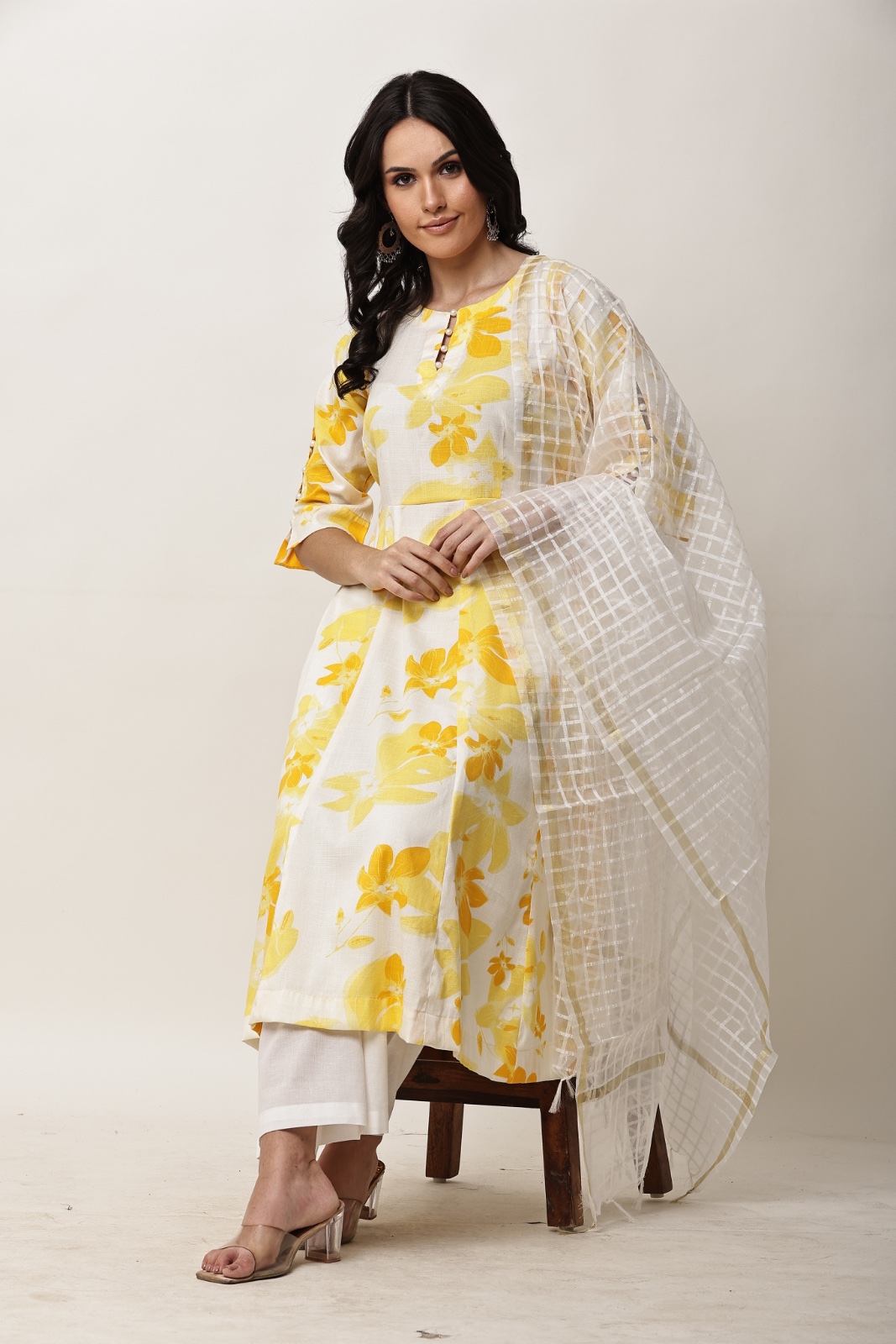 Marigold Floral Suit Set